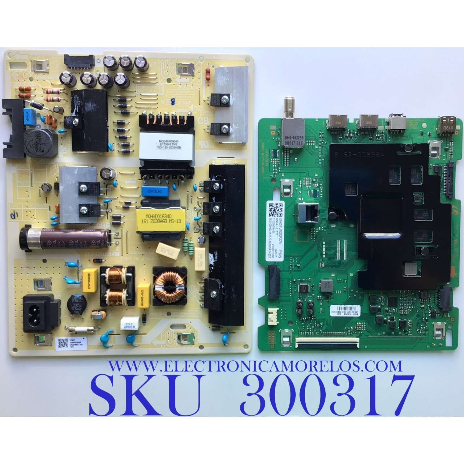 KIT DE TARJETAS PARA TV SAMSUNG / NUMERO DE PARTE MAIN BN94-16157T / BN41-02751B / BN97-17028B / BN94-16157T / FUENTE BN4401055A / L65S6N_TDY / BN44-01055A / PANEL CY-BT065HGSV1H / DISPLAY BN96-51822A / MODELO UN65TU7000 / UN65TU7000FXZA UA03